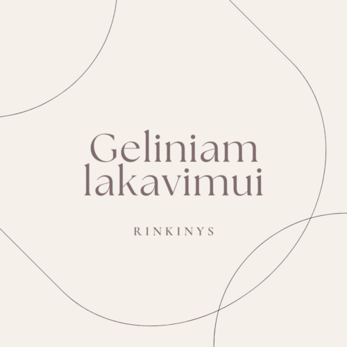 rinkinys geliniam lakavimui