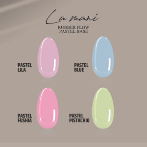 Flow kaučiukinės bazės nagams "Pastell"